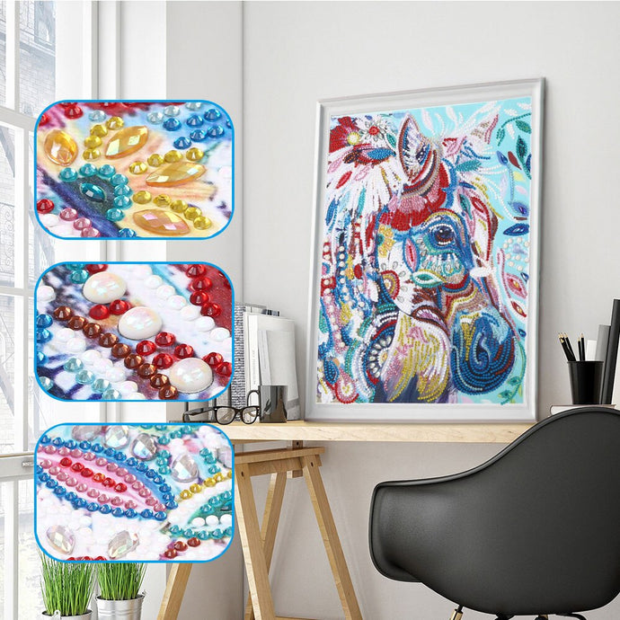 Multi Color Horse Head