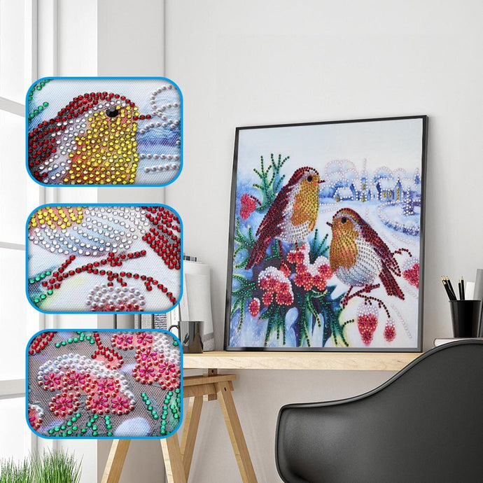 Birds On Flowers