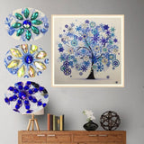 Embroidery Winter Flower Tree