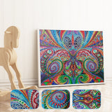 Motif Painting Colorful