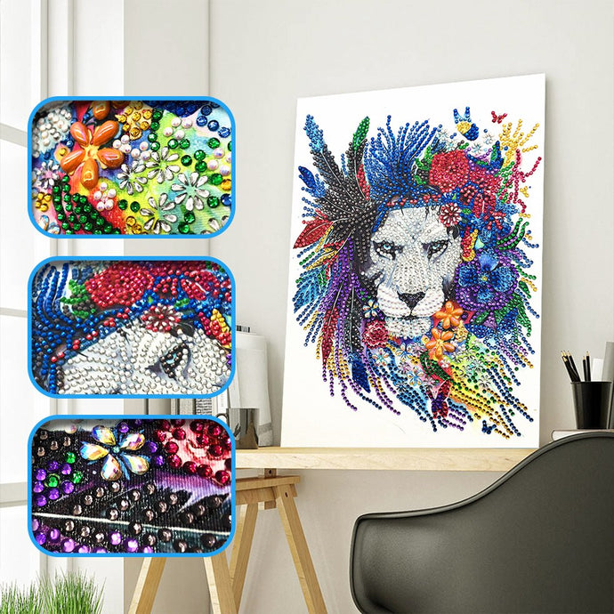 Romantic Lion Painting