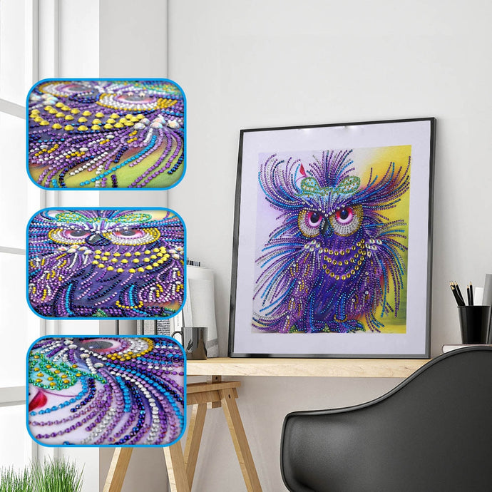 King Owls Colorful Painting