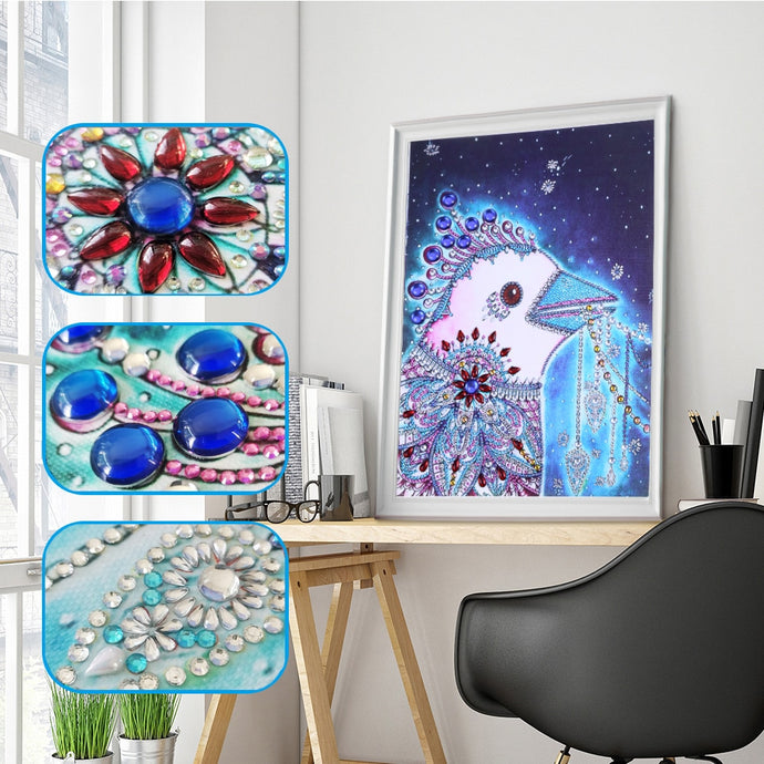 Colorful Pigeon Painting