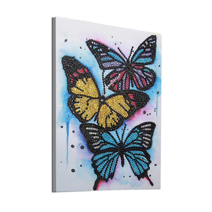 Three Colorful Butterfly