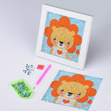 Cute Lion Colorful Painting