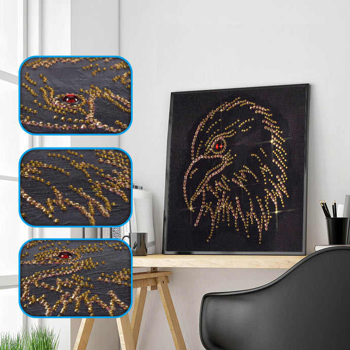 Eagle Head With Red Eyes