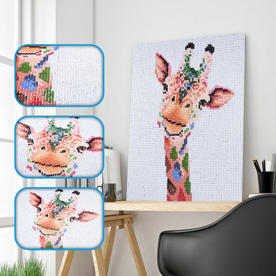 Naught Colorful Giraffe