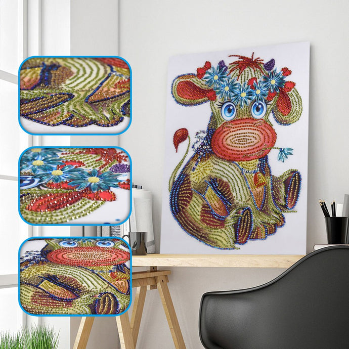 Naughty Cow Beautiful Painting
