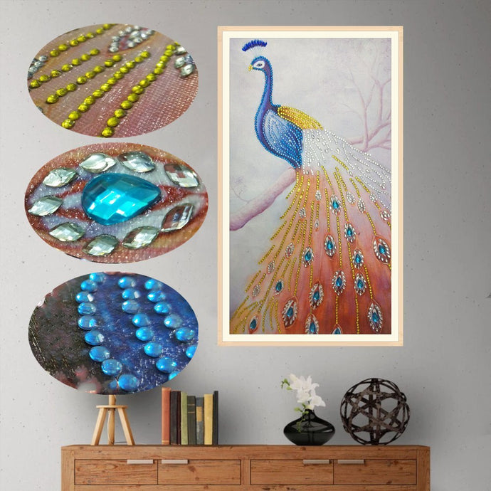Colorful Peacock On Tree