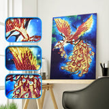 Colorful Phoenix Bird Drawing