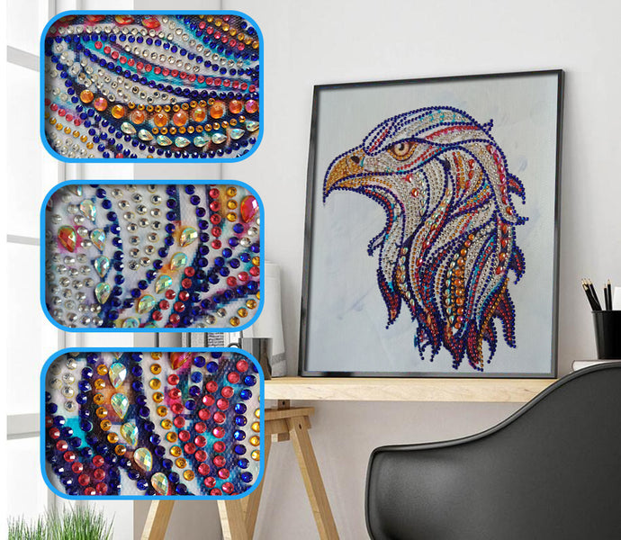 Eagle Head Colorful Painting