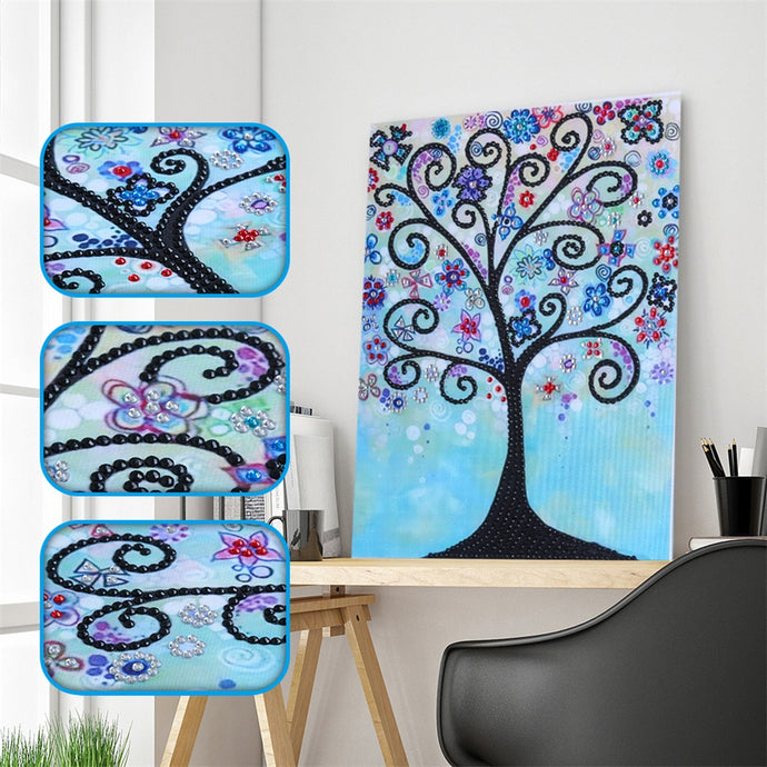 Lovely Blue Scenery Tree