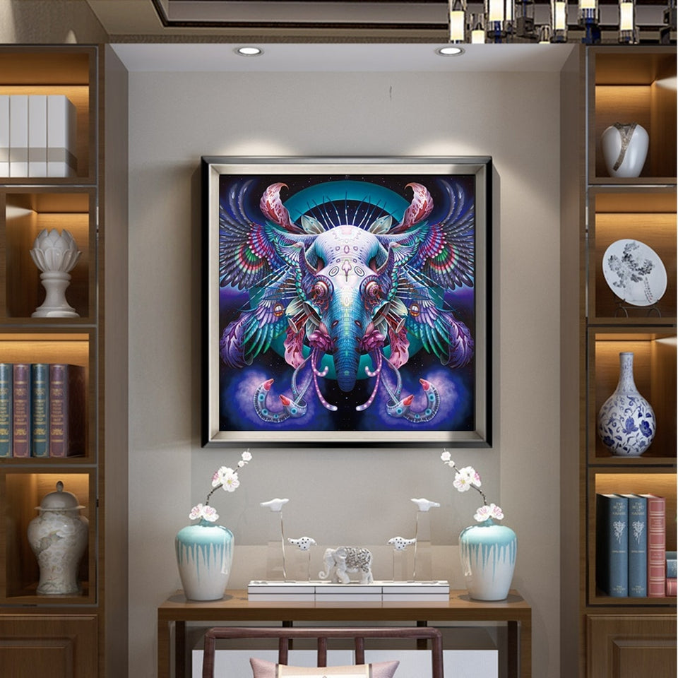 Charming Elephant Painting