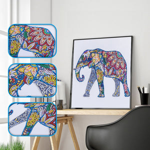 Happy Colorful Elephant