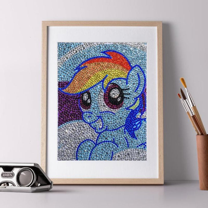 Blue Cute Horse