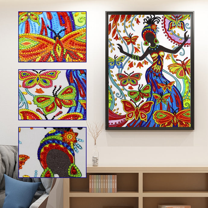 Dancing Lady Colorful Painting