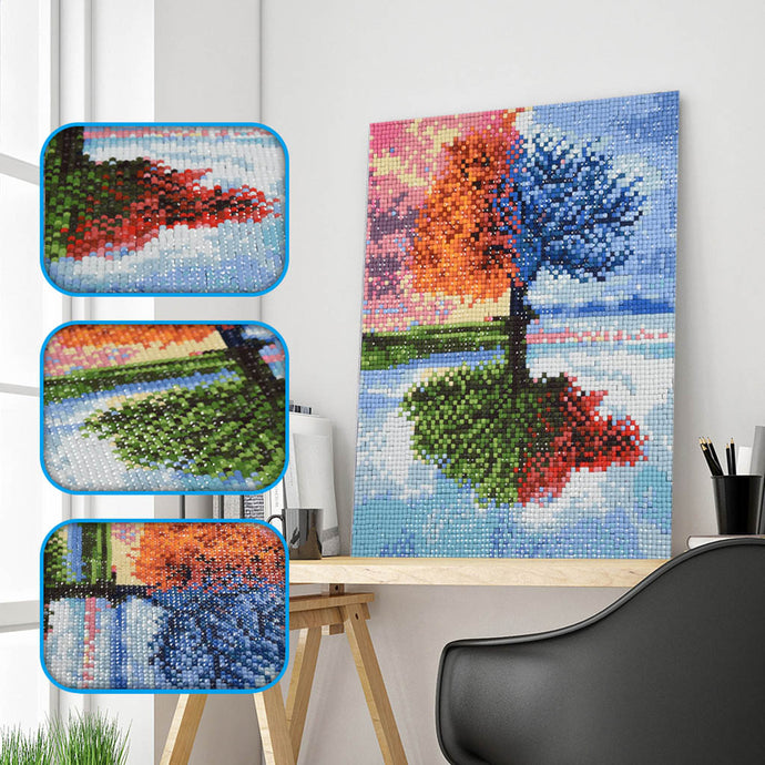 Four Seasons Colorful Tree