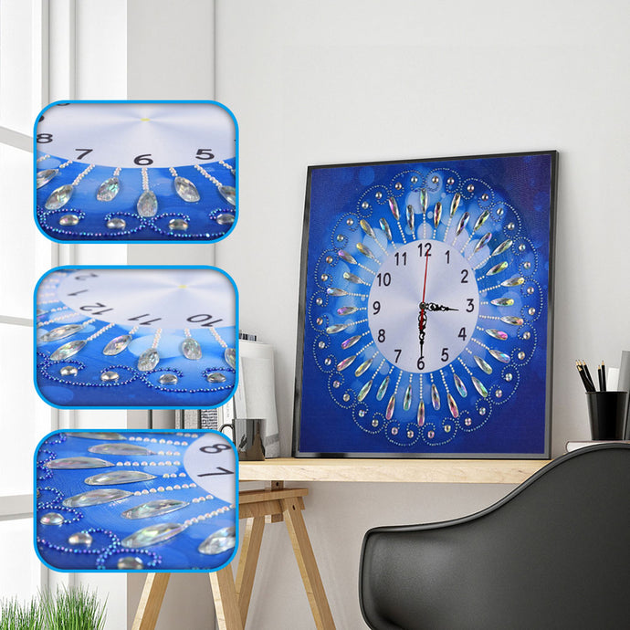 Blue Lovely Clock