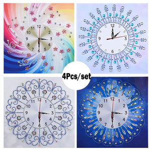 4Pcs Set Colorful Clocks