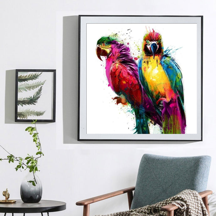 Colorful Parrot Painting