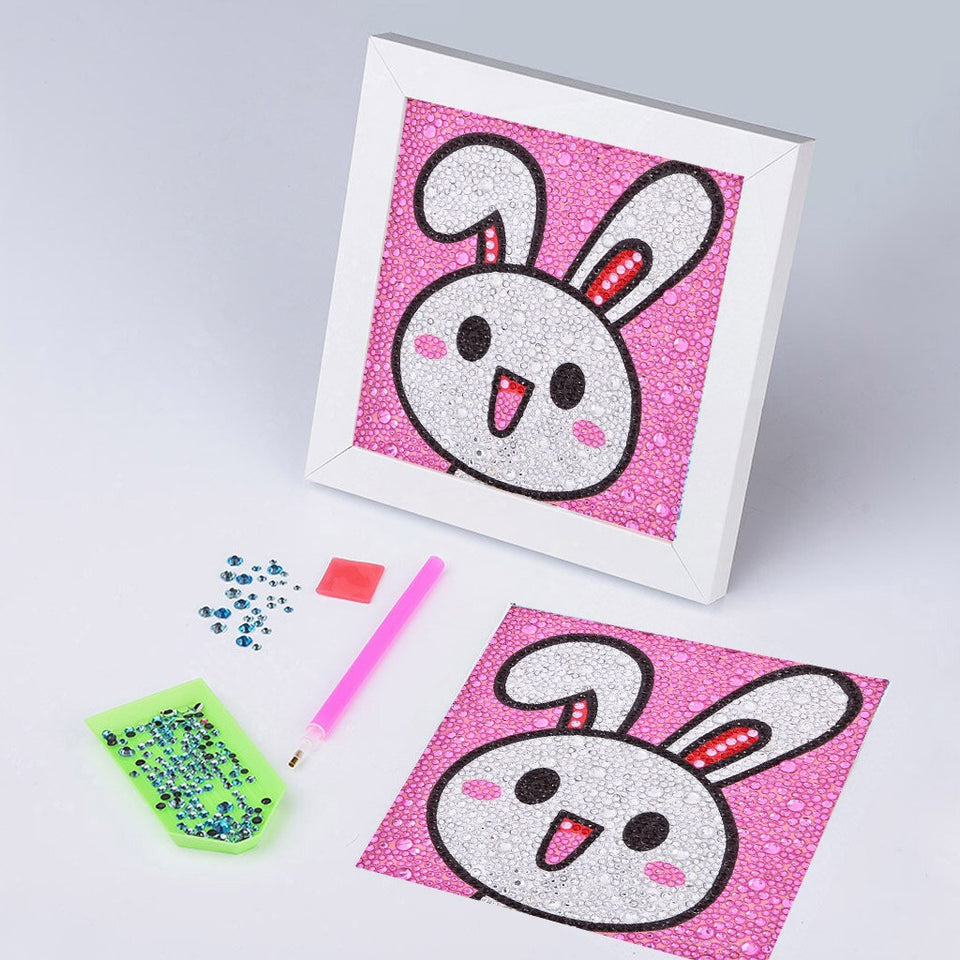 Cute Small Rabbit Painting For Kids – Diamond Painting Bliss
