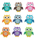 Cute Owl Diamond Stickers