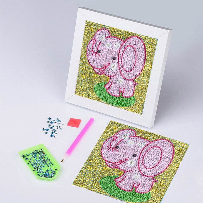 Happy Cute Pink Elephant For Kids