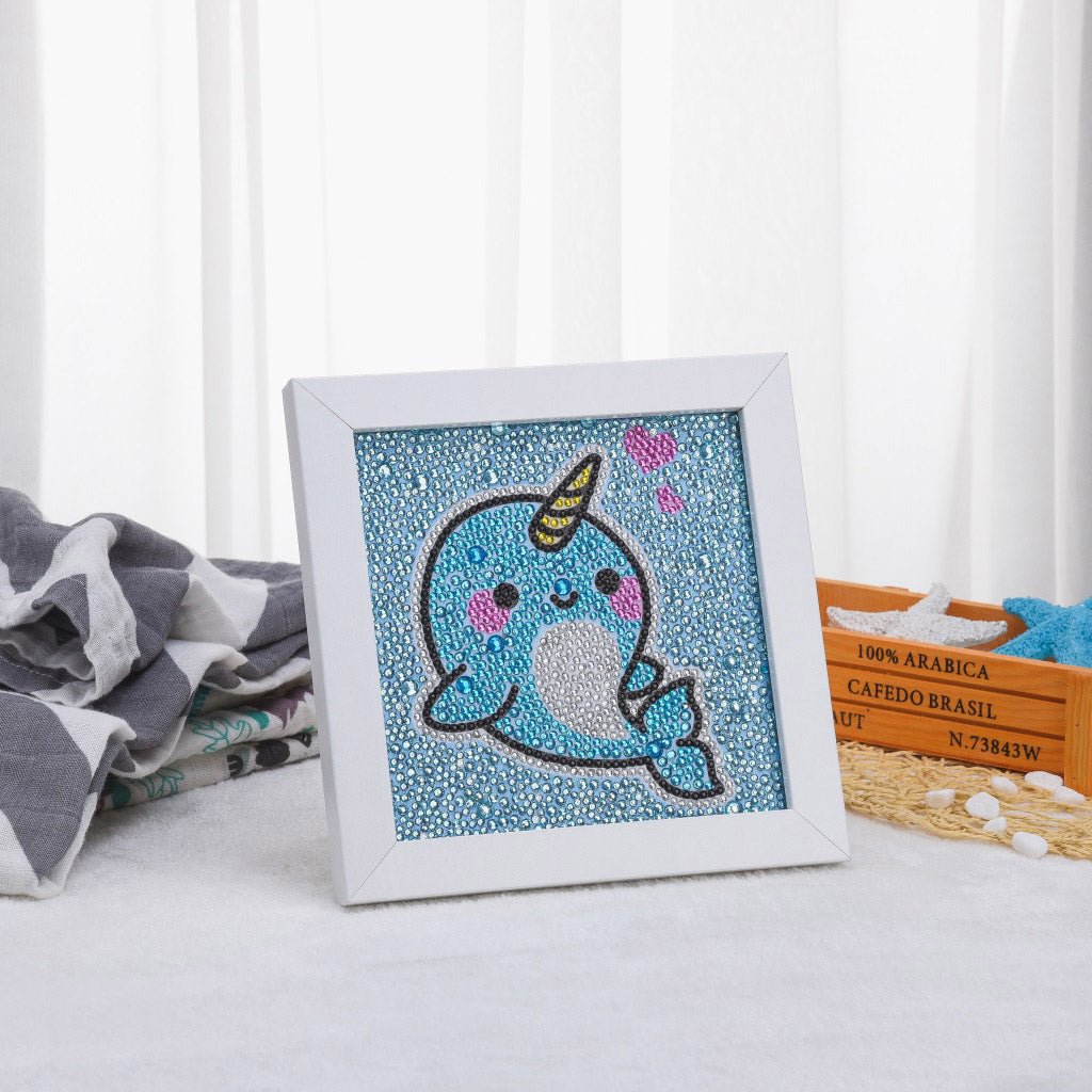 Narwhal Fish Blue Lovely Painting