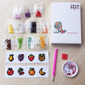 Colorful Fruit And Animal Stickers For Special Diamond Painting
