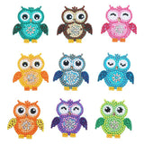 Colorful Owl And Fruit Stickers For Kids