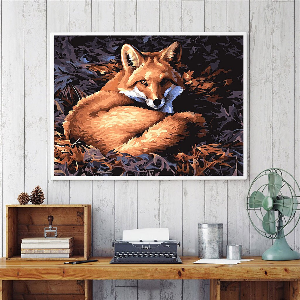 Sleeping Fox Special Diamond Painting