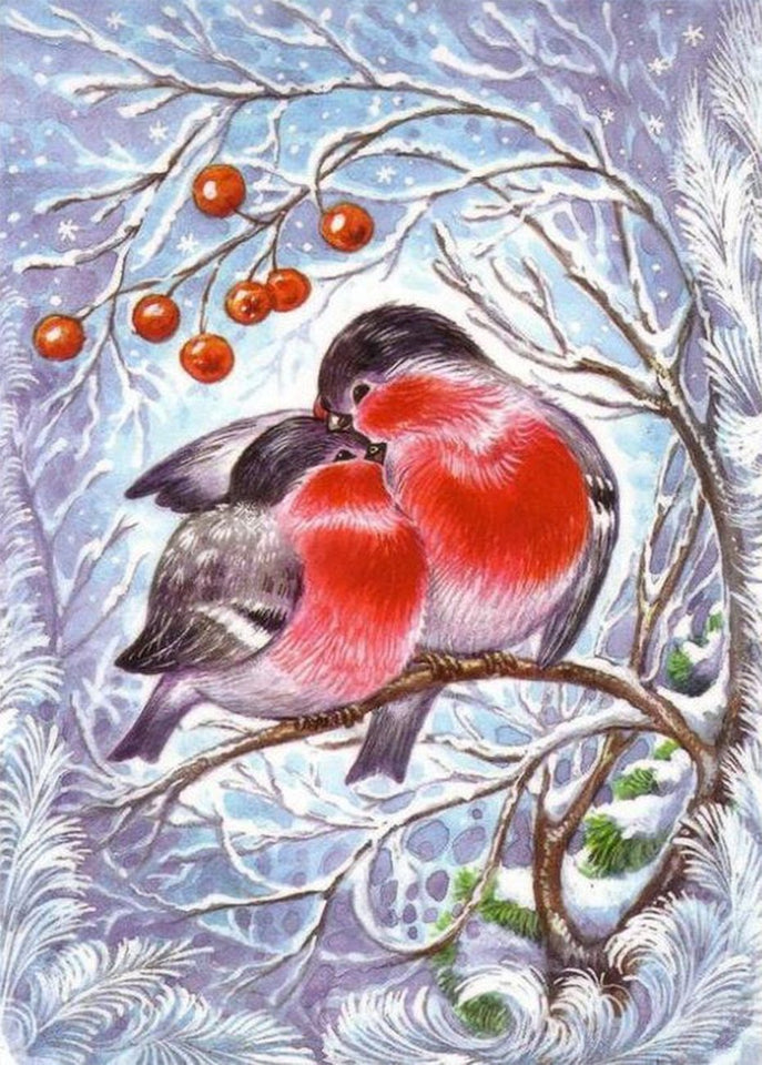 Pair of Lovely Birds DIY Painting - diamond-painting-bliss.myshopify.com