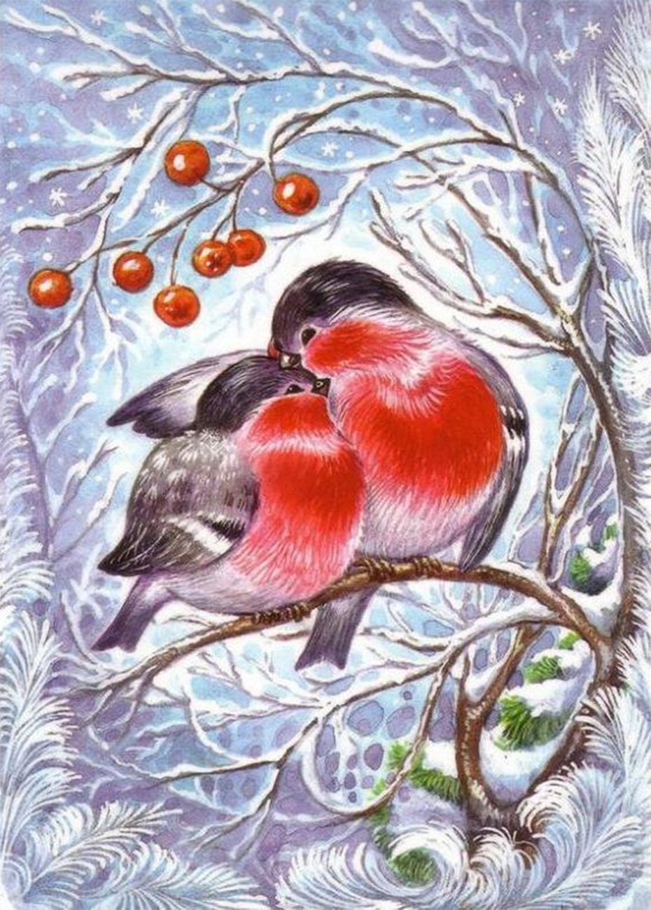 Pair of Lovely Birds DIY Painting - diamond-painting-bliss.myshopify.com