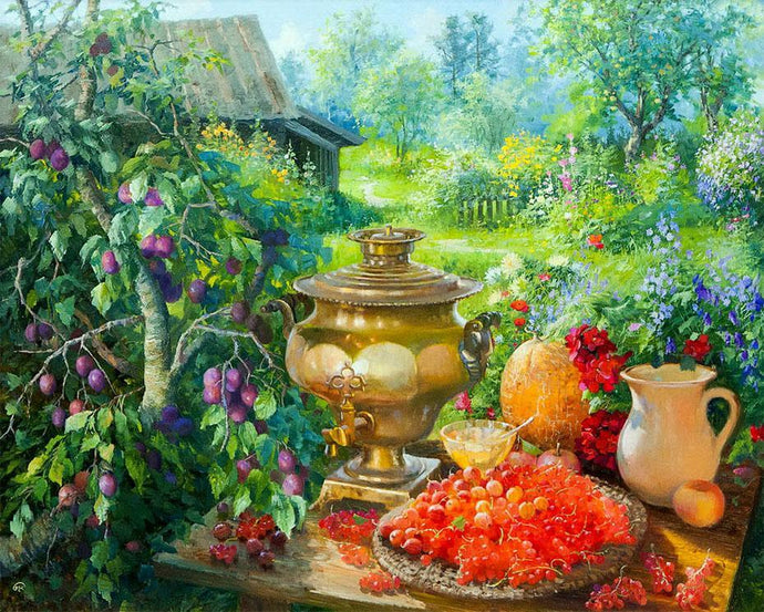 A Garden Picnic DIY Diamond Painting - diamond-painting-bliss.myshopify.com