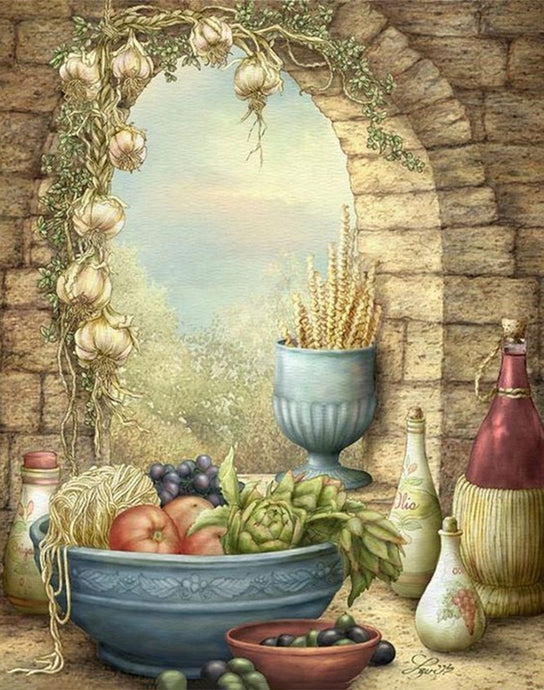 Fruits & Flower Pots DIY Paintings - diamond-painting-bliss.myshopify.com