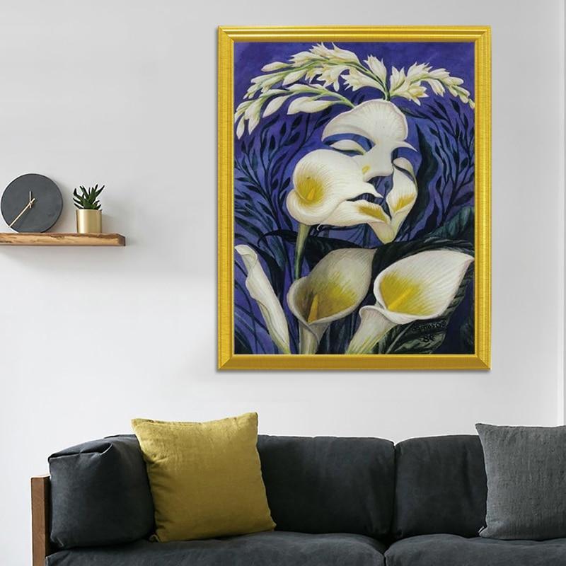 Lady & Flowers Art DIY Diamond Painting - diamond-painting-bliss.myshopify.com