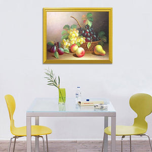 Bunch Of Grapes & some Fruits Painting - diamond-painting-bliss.myshopify.com