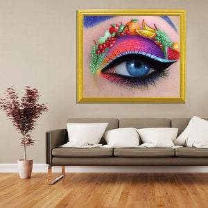 Fruit Art on Colorful Eye DIY Painting - diamond-painting-bliss.myshopify.com