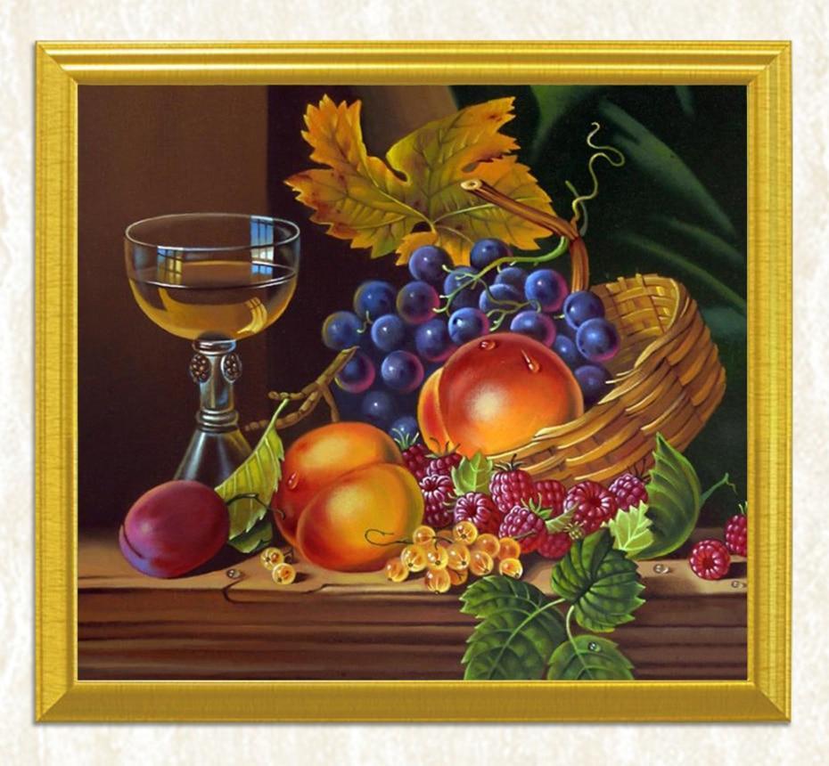 Wine Glass & Fruits Still Life Diamond Painting - diamond-painting-bliss.myshopify.com