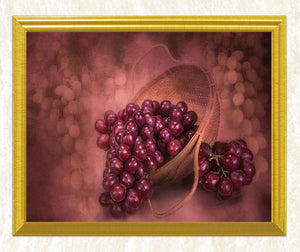 Red Grapes DIY Diamond Painting - diamond-painting-bliss.myshopify.com