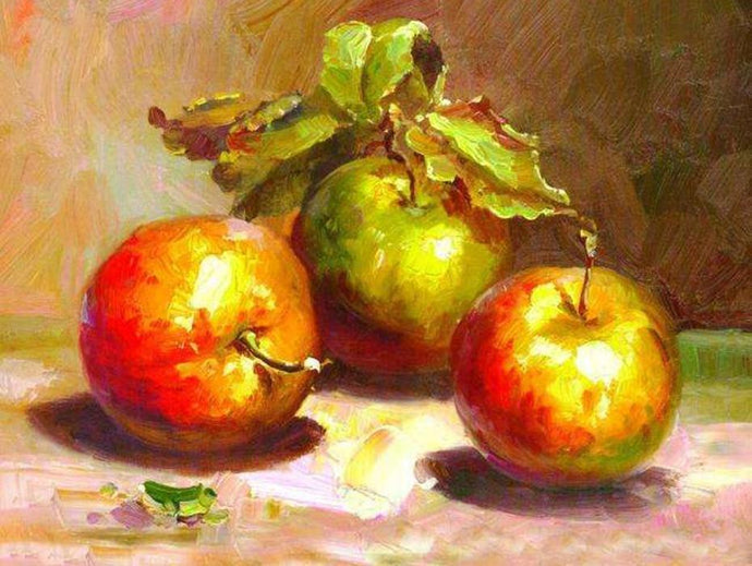 Still Life Apples DIY Diamond Painting - diamond-painting-bliss.myshopify.com