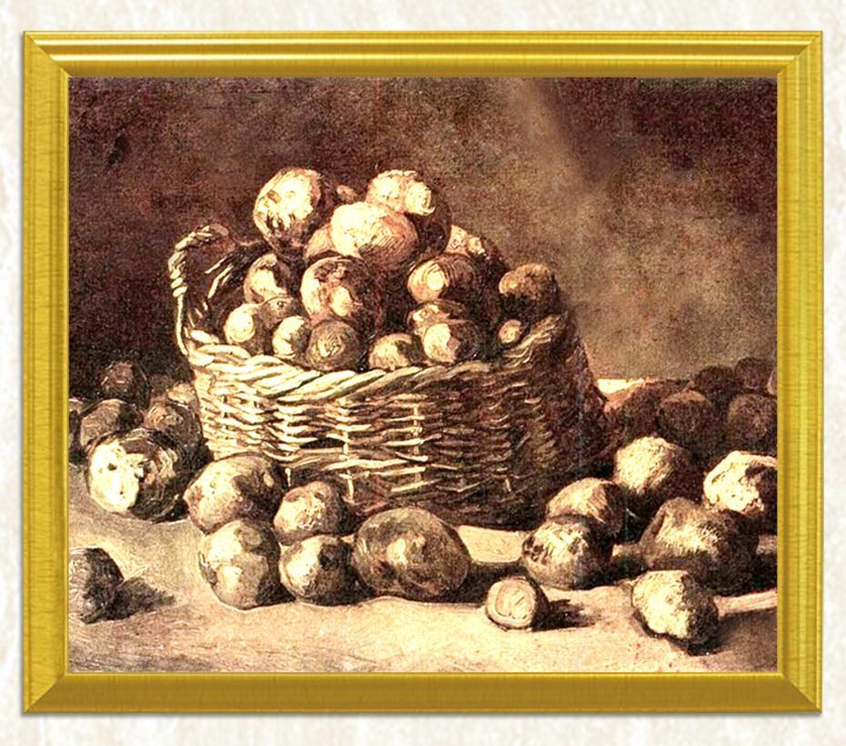Potatoes in the Basket - Vincent Van Gogh - diamond-painting-bliss.myshopify.com