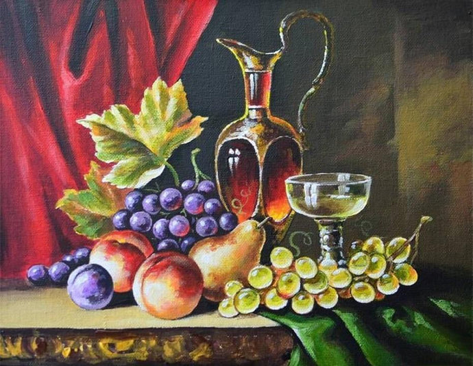 Still Life Fruits DIY Diamond Painting Kit - diamond-painting-bliss.myshopify.com