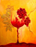 Wine Glass & Red Grapes DIY Diamond Painting - diamond-painting-bliss.myshopify.com
