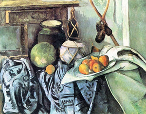 Still Life with a Ginger Jar & Eggplants - Paul Cézanne - diamond-painting-bliss.myshopify.com