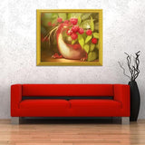 Raspberries & little Dragon Diamond Painting - diamond-painting-bliss.myshopify.com