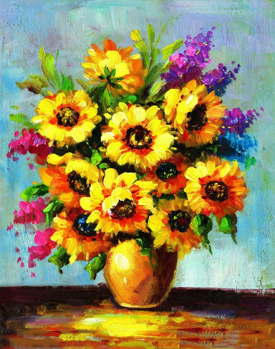 Colorful Flowers DIY Diamond Painting - diamond-painting-bliss.myshopify.com