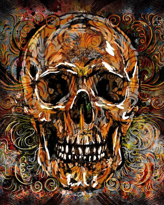 Skull DIY Diamond Painting - diamond-painting-bliss.myshopify.com