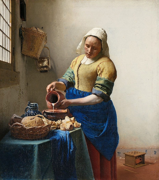 Milkmaid. Circa 1660 - Johannes Vermeer - diamond-painting-bliss.myshopify.com