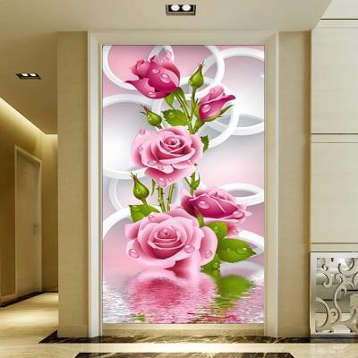 Pink Roses DIY Diamond Painting - diamond-painting-bliss.myshopify.com